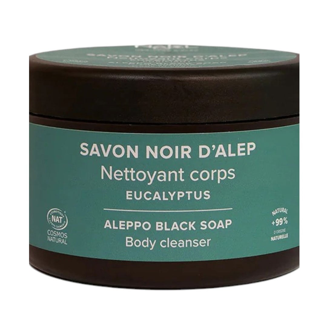 Чорне алеппське мило Najel Black Aleppo Soap Eucalyptus з евкаліптом, 180 г